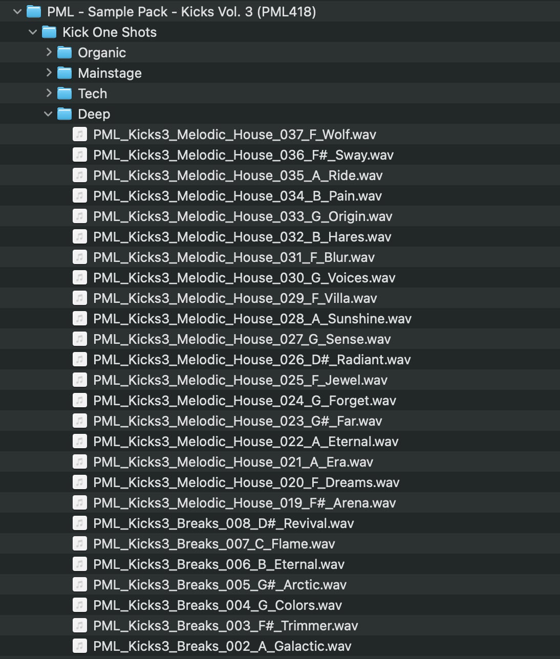 Kicks Vol.3 Pack Contents